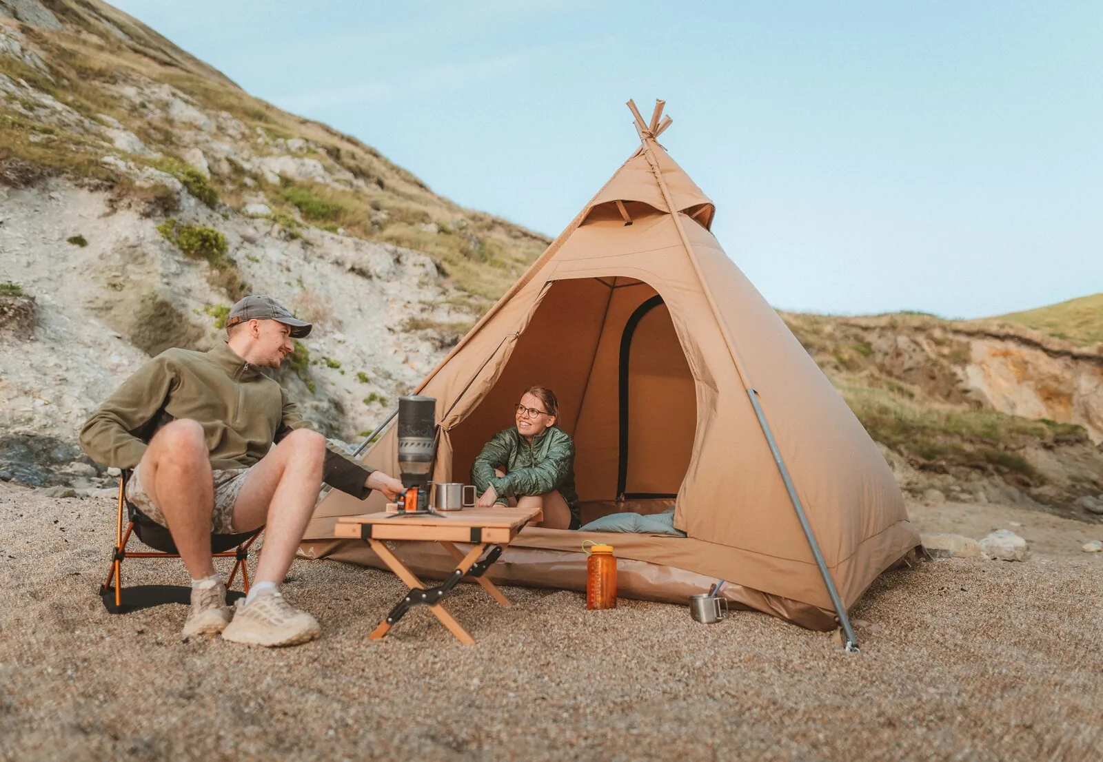 Oryx — tente tipi compacte en toile de coton